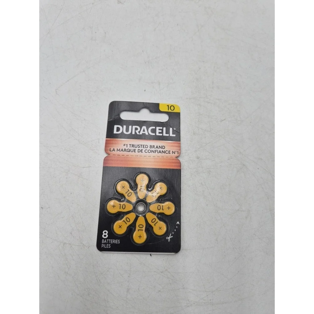 Duracell Zinc Air 10 1.5V Hearing Aid Battery 8pk New